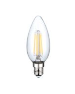 RENO LED Candle Light Filament - 5W - B10 - E12 Base - 2700K Soft White