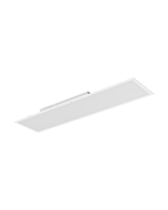 Reno AIM R35331 1x4 LED back-lit panel with white frame and sensor port, angled front view
