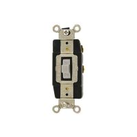 Connector - Industrial Grade - Toggle Style - 3A - 24V AC/DC - Grounding - Back & Side Wired -  Single-Pole - Grey