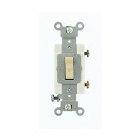  Toggle Switch - Industrial Grade - 3A - 24V AC/DC - Back & Side Wired -  Self Grounding - Single-Pole - Ivory