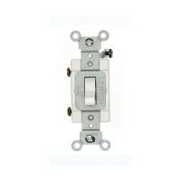  Toggle Switch - Industrial Grade - 3A - 24V AC/DC - Back & Side Wired -  Self Grounding - Single-Pole - White