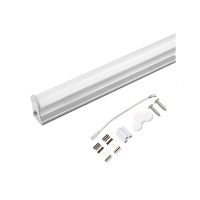 LED T5 Under-Cabinets Tubes - White Body - 9W - 2 FT - 3000K Warm White - Connect Wire & Clips Included