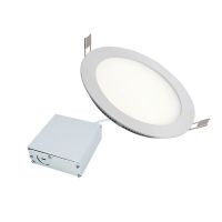 LED Slim Panel Recessed Light - White - 11W - 6 inch - 3000K Warm White - 120V AC