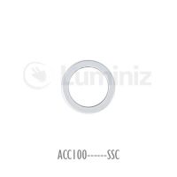 Button Ring - Material: Aluminium - White