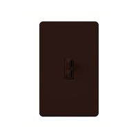 CFL/LED Dimmer - Toggle Slide Switch - Brown - 120V - 8A - Wall Plate Sold Separately