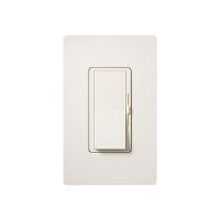 LED / CFL Dimmer - Paddle Switch - Biscuit - 120V - 600W Max. - Satin Finsh - Wall Plate Sold Separately