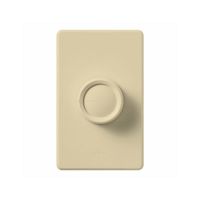 Rotary - Incandescent/ Halogen Dimmer - W/ Push On/Off Knob - 120V - 600W Max. - Ivory - Wall Plate Sold Separately