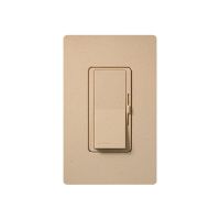 Fluorescent Dimmer - Dimming with Hi-lume® and Eco-10TM (ECO-Series) - Paddle Switch - Desert Stone - 120V - 8A - Matte Finish - Wall Plate Sold Separately