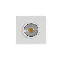 LED Slim Panel Gimbal Downlight (Square) - 6W - 3 inch - 3000K Warm White - Dimmable - 120V AC - White - Triac Warm Dim