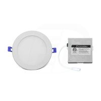 LED Slim Panel (Round) - 9W - 4 inch - 4000K Natural White - Dimmable - 120V AC - White