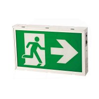 LED Running Man Exit Sign - 120/347V - Durable Steel Housing - Single & Double Sided