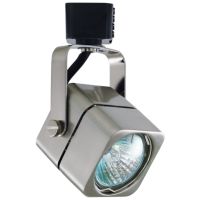 APOLLO Brushed Nickel Track Fixture with Black Connector - Max. 50W - 120VAC - Brushed Nickel
