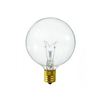 Decorative Bulb - G16 - 40W - E12 Base - Clear - 130V AC - 10 Packs