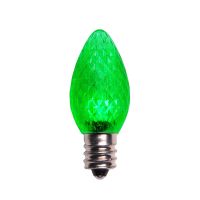 Decorative Bulb - C7 - 1W - E12 Base  - Green - 120V AC - 10 packs