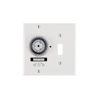 Electromechanical Timer - Heavy-Duty Mechanical In-Wall Timer - 2-Gang Toggle - 20A -120V - White