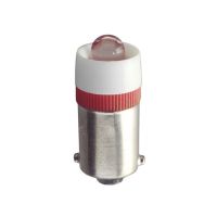 LED Miniature - 110-130V AC - T3-1/4 Bulb Type - BA9S Base - Red (10 PACKS)