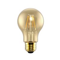 LED A19 Filament Amber - 5W - 120V AC - E26 Base - 2200K Soft White