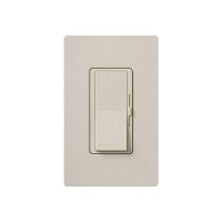 LED / CFL Dimmer - Paddle Switch - Limestone - 120V - 600W Max. - Satin Finsh - Wall Plate Sold Separately