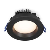 LED Round Recessed Slim Panel - Black - 14.5W - 4 inch - 2700K Soft White - 120V AC