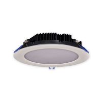 LED Round Slim Recessed Slim Panel - White - 33W - 8 inch - 3000K Warm White - 120V AC