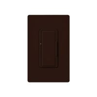 Maestro - Fluorescent Dimmer - 3 Wire - Digital Fade - Two Loads - Brown - 120V - 6A - Wall Plate Sold Separately