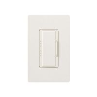 Maestro - Fluorescent Dimmer - 3 Wire - Digital Fade - Two Loads - Biscuit - 120V - 6A - Wall Plate Sold Separately