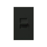 Nova T - 3-Wire Flourescent - Preset Dimmer - Black - 120V - 8A - Wall Plate Included 