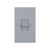Nova T - 3-Wire Flourescent - Slide-to-Off Dimmer - Grey - 120V - 16A - Wall Plate Included 