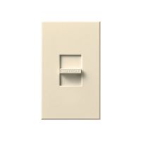 Nova T - 3-Wire Flourescent - Slide-to-Off Dimmer - Beige - 120V - 16A - Wall Plate Included 