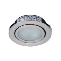 Ortech Brand - LED Puck Lights - 2W - 5000K Cool White -  Satin Nickel Trim