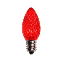 Decorative Bulb - C7 - 1W - E12 Base  - Red - 120V AC - 120 packs