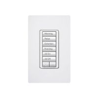 Radio RA2 - Hybrid keypad - 6 Button - W/ Raise/Lower Keypad - 120V - 450W Max. - White