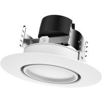 LED Gimbal Recessed Downlight - 9W - Dimmable - 2700K Soft White - 4 inch - 120V AC