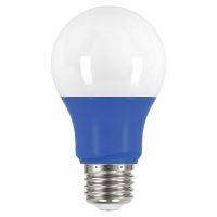 LED A19 - 2W - Non-Dimmable - Blue - When Lit - 120V AC - 15,000 hrs lifespan - 4 Packs