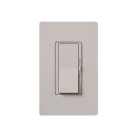 Fluorescent Dimmer - Dimming with Hi-lume® and Eco-10TM (ECO-Series) - Paddle Switch - Taupe - 120V - 8A - Matte Finish - Wall Plate Sold Separately