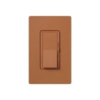 LED / CFL Dimmer - Paddle Switch - Terracotta - 120V - 600W Max. - Satin Finsh - Wall Plate Sold Separately