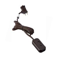 Credenza C•L  - Lamp Cord Dimmer - W/ Slide to Off Switch - Incandescent/Halogen 300W Max. - Brown