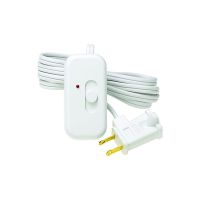 Credenza C•L  - Lamp Cord Dimmer - Slide to Off Switch - W/ Locator Light - Incandescent/Halogen 300W Max. - White