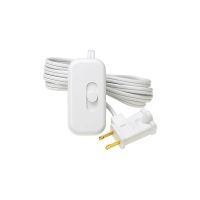 Credenza C•L  - Lamp Cord Dimmer - W/ Slide to Off Switch - LED/CFL 100W Max. or  Incandescent/Halogen 250W Max. - White