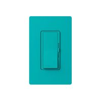 LED / CFL Dimmer - Paddle Switch - Turquoise - 120V - 600W Max. - Satin Finsh - Wall Plate Sold Separately