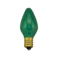 Decorative Bulb - C7 - 5W - E12 Base - Transparent Green - 130V AC - 25 packs