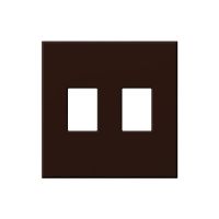 Vareo - Wallplates - For Vareo® and Nova Tb® Dimmers - and Architectural accessories  - 2-Gang - Brown