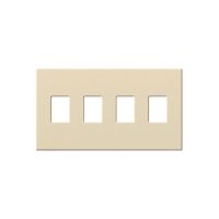 Vareo - Wallplates - For Dimmers - and Architectural accessories  - 4-Gang - Beige