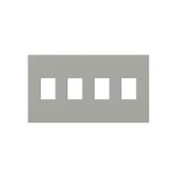 Vareo - Wallplates - For Dimmers - and Architectural accessories  - 4-Gang - Grey
