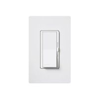 Fluorescent Dimmer - Dimming with Hi-lume® and Eco-10TM (ECO-Series) - Paddle Switch - White - 120V - 8A - Gloss Finish - Wall Plate Sold Separately