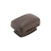 Outlet Cover - Weatherproof - Plastic & Extra-Duty Plastic Cover - Single Gang - 120V - Bronze - 2.75''Depth