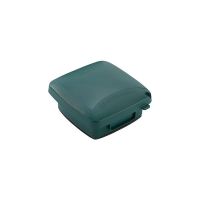 Outlet Cover - Weatherproof - Plastic & Extra-Duty Plastic Cover - Double Gang - 120V - Green - 2.25''Depth