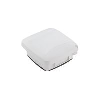 Outlet Cover - Weatherproof - Plastic & Extra-Duty Plastic Cover - Double Gang - 120V - White - 2.25''Depth