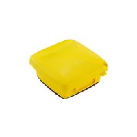 Outlet Cover - Weatherproof - Plastic & Extra-Duty Plastic Cover - Double Gang - 120V - Yellow - 2.25''Depth