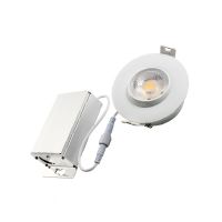 LED Eyeball Gimbal Slim Panel Recessed Light - White - 7W - 3 inch - 3000K Warm White - 120V AC